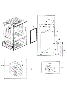 Parts for Samsung RF28HFEDTWW/AA / 0005 Refrigerator