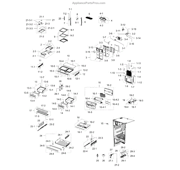 Samsung DA97-11772B Assy Cover Evap-REF;AW2- (AP5589562 ...