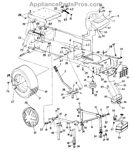 Mtd 634-0132 Wheel Asm-Complete (AP6116117) - AppliancePartsPros.com