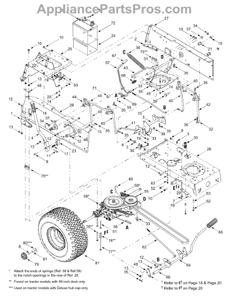 Parts For Bolens 13ag683h163   2003: Controls, Battery, Lift Parts 