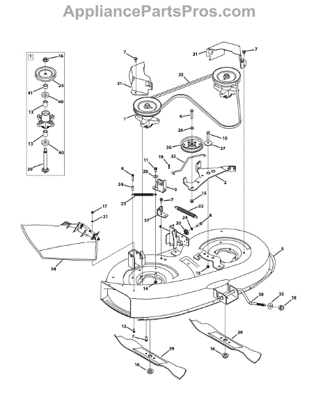 Parts for Bolens 13WC762F065 / 2011: Mower Deck 38-Inch Parts ...