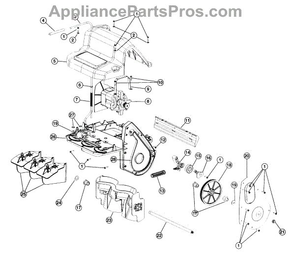 Mtd 791-181345 #8-16 X .75 Screws (AP6113023) - AppliancePartsPros.com