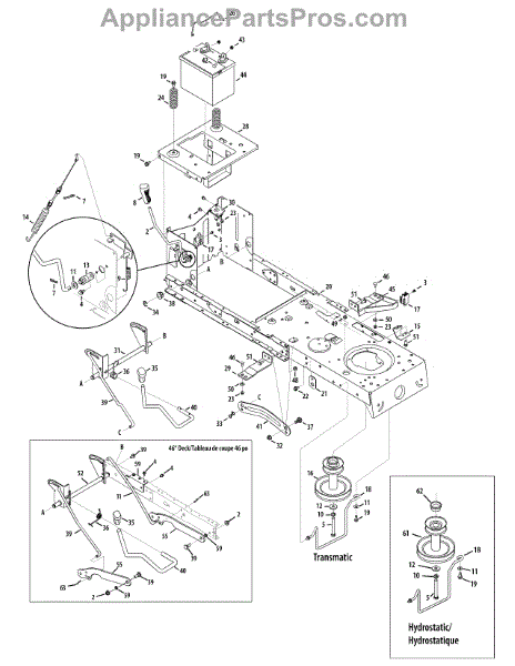 Mtd 783-0678C-0637 Link-Lift Deck (AP6070576) - AppliancePartsPros.com