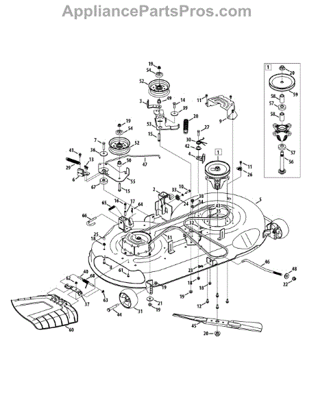 Parts for Columbia 13A878KT897 / 2015: Mower Deck 46-Inch Parts ...