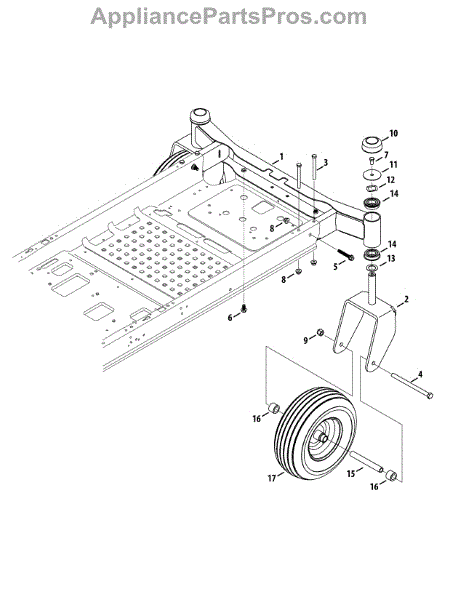 Mtd 634-04711A-0916 Wheel Asm-Caster (AP6829600) - AppliancePartsPros.com