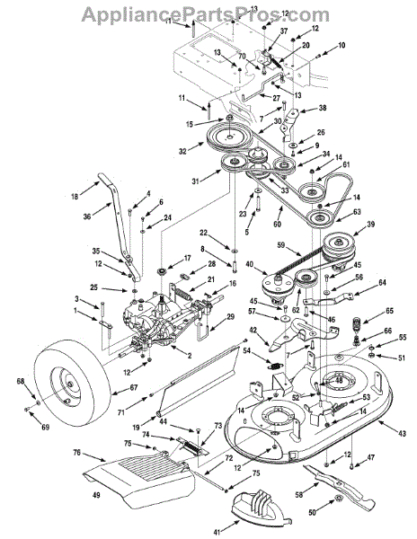 Mtd 687-02476-0691 Mower Deck Assembly (AP6084126) - AppliancePartsPros.com