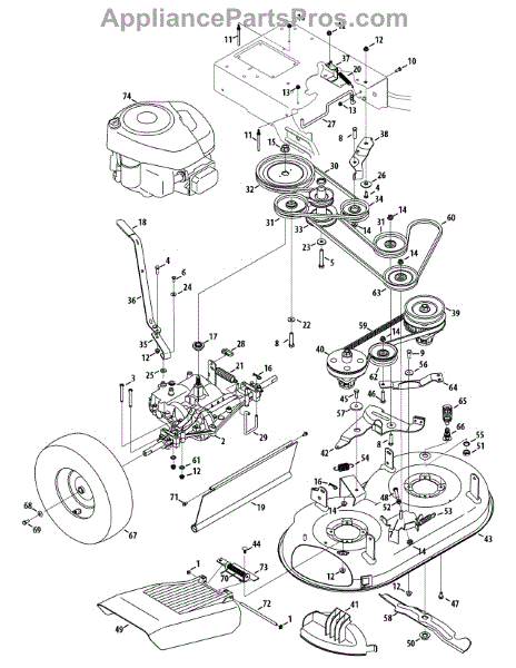 Mtd 756-04280A Idler Pulley (AP6071395) - AppliancePartsPros.com