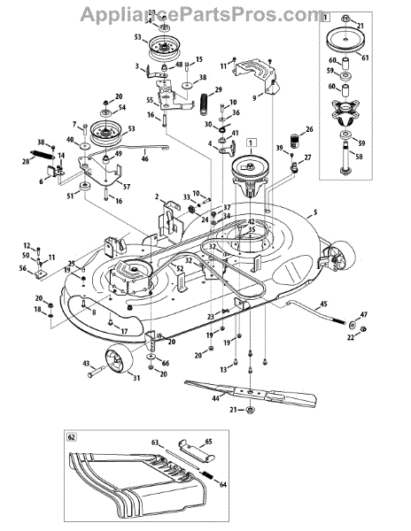 Parts for Craftsman 247.203740 / 2014: Mower Deck Parts ...