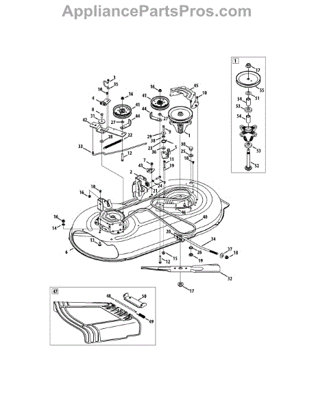 Parts for Craftsman 247.288811 / 2011: Mower Deck 42-Inch Parts ...