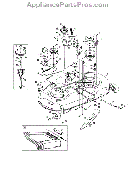 Parts for Craftsman 247.288860 / 2011: Mower Deck 46-Inch Parts ...