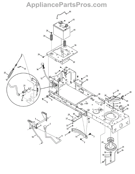 Parts for Craftsman 247.289010 / 2010: Frame Assembly Parts ...