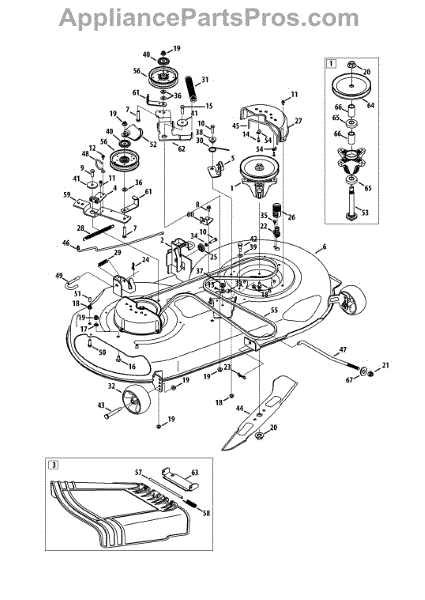 Parts for Craftsman 247.289150 / 2013: Mower Deck Parts ...