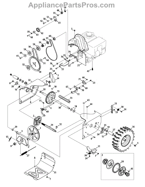 Parts for Craftsman 247.881721 / 2015: Drive Assembly Parts ...