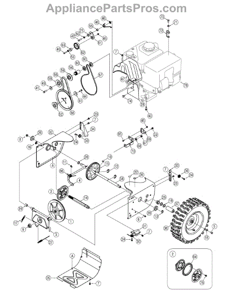 Parts for Craftsman 247.889703 / 2012: Drive Assembly Parts ...