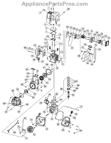 Parts for Craftsman 316.292710: Engine Parts - AppliancePartsPros.com