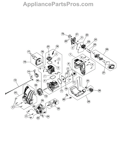 Parts for Craftsman 316.299372 / 2012: Engine Assembly Parts ...