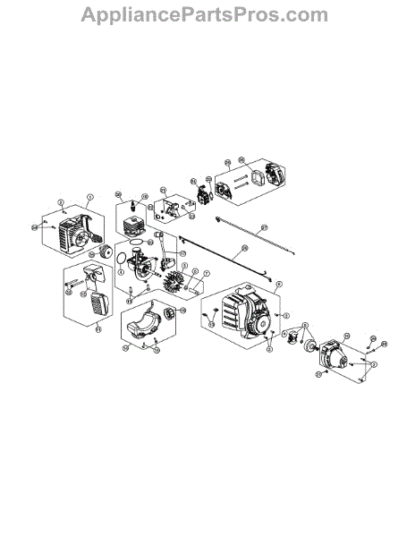 Parts for Craftsman 316.791020: Engine Assembly Parts ...