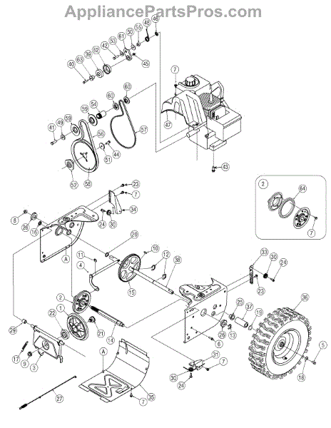 Parts for Craftsman 31AS6BCE799 / 2005-2: Drive Assembly Parts ...