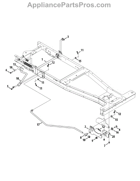 Parts for Craftsman (247.25000) / 2012: Deck Lift Parts ...