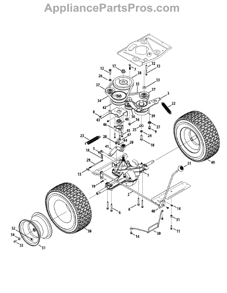 Parts for Craftsman (247.25000) / 2012: Drive & Rear Wheels Parts ...