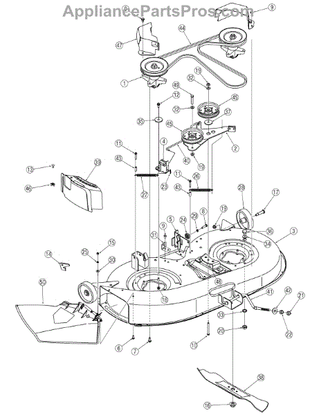 Parts for Huskee / Husky 13AD771G731 / 2006: Deck Assembly 42 Inch ...