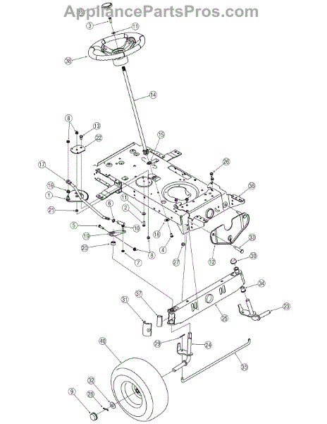 Parts for Huskee / Husky 13AD771G731 / 2006: Steering Parts ...