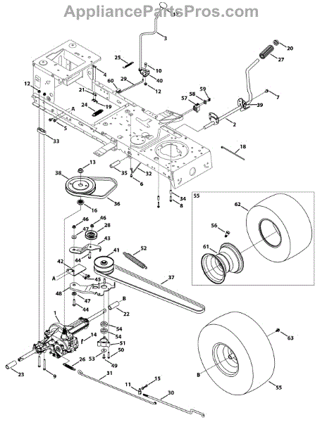 Parts for Huskee / Husky 13W277SS031 / 2015: Transmission (single Speed ...