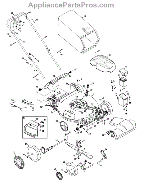 Parts for Mtd Gold 12AVB26N704 / 2012: General Assembly 12AXB2X Parts ...