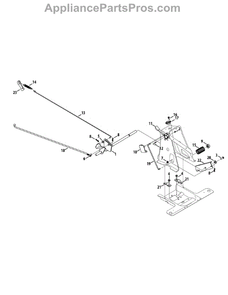 Parts for Murray 13B326JC758 / 2014: Pedal Controls Parts ...