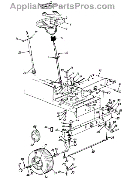 Parts for Power Kraft 134Q699G088 / 1994: Steering Assembly / Wheel ...