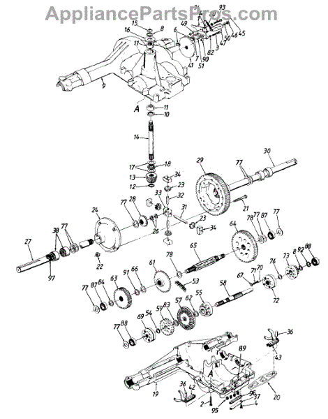 Parts For Power Kraft 146s845h788   1996: Transmission Assembly Parts 