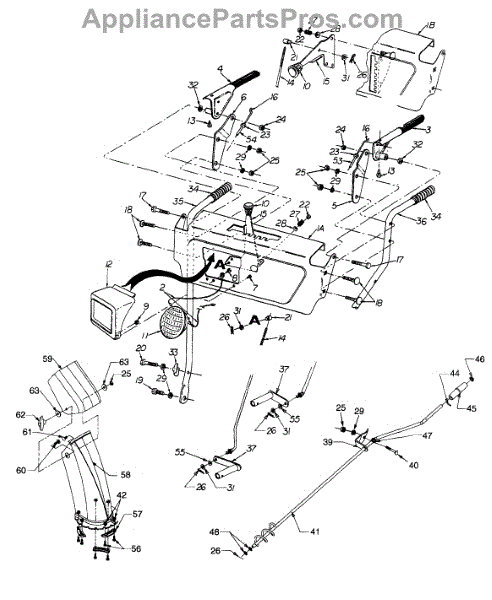 Parts for Power Pro 317E642E120 / 1997: Handle Assembly Parts ...