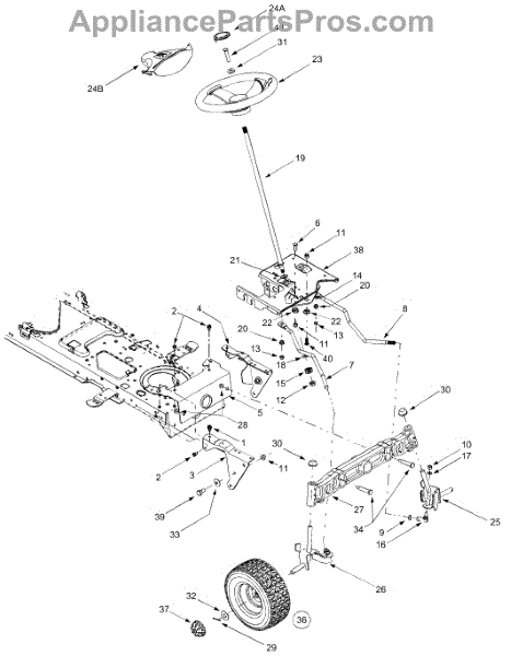 Parts for Ranch King 13AG618G705 / 2004: Axle, Wheels Front, Steering ...