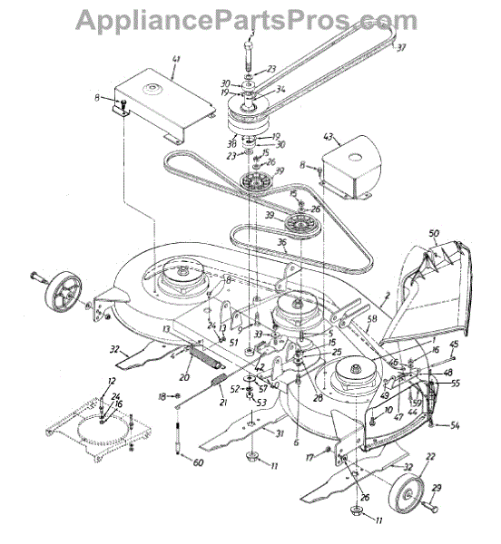 Parts for Ranch King 13AS699H206 / 1998: Deck Assembly Parts ...