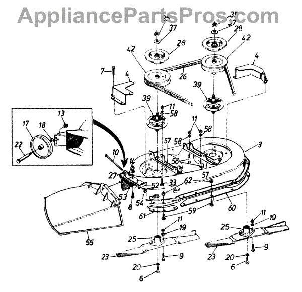 Parts for Signature TMO3100002 / 1992 Deck Assembly Parts