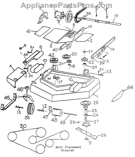 Parts for White Outdoor FR-18 / 1985: Inch Mower Deck Assembly Parts