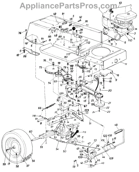 Parts for White Outdoor 138-666-190 / 1988: Drive Assembly Parts ...