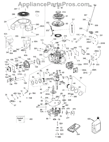 Parts for White Outdoor 13A6606H790 / 2004: Engine List 1 Lt-2200 Parts ...