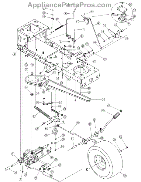 Parts for White Outdoor 13A2771G790 / 2006: Drive and Rear Wheels Parts ...