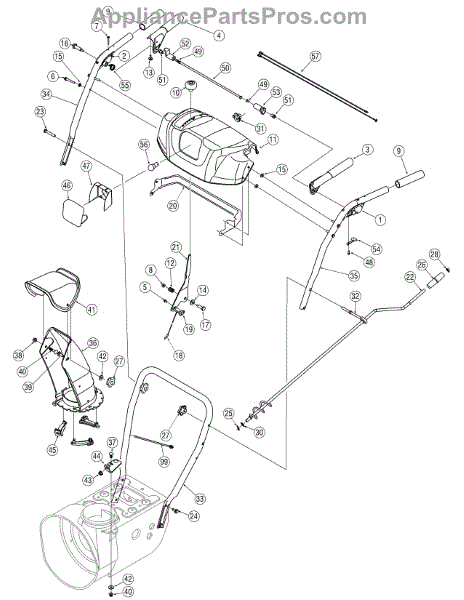 Parts for White Outdoor 31AH6BHE790 / 2006: Handle Assembly Parts ...