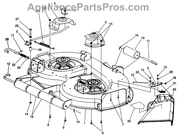 Mtd 732-0602A Torsion Spring (AP6135034) - AppliancePartsPros.com