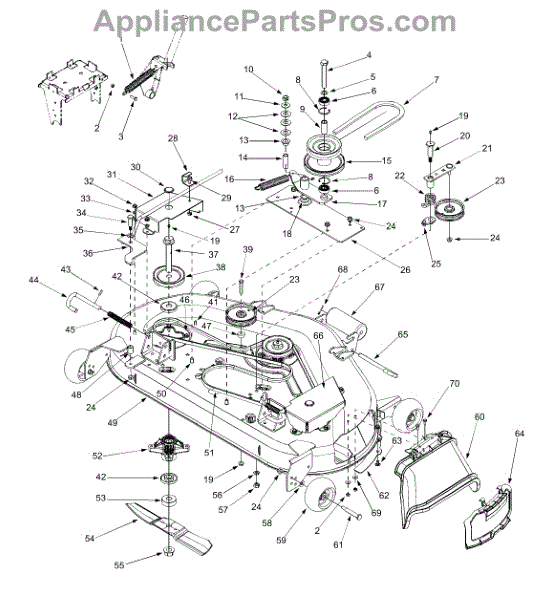 Mtd 703-1890A Deck Wheel Assembly (AP6072649) - AppliancePartsPros.com