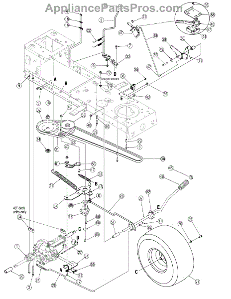 Parts For Yard Machines 13a1762f729   2007: Drive Parts 