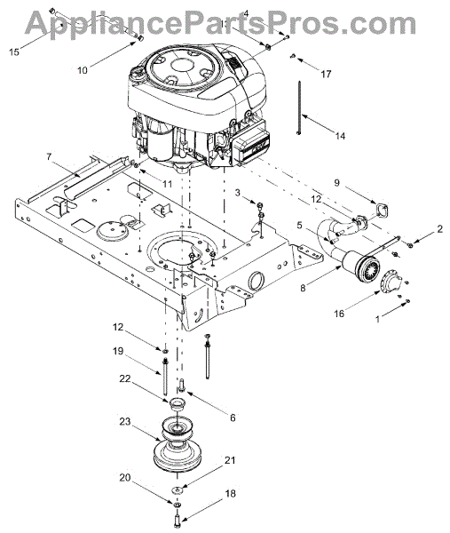 Parts for Yard Machines 13AB652F729 / 2004: Engine Accessories Parts ...