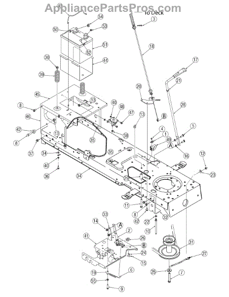 Parts for Yard Machines 13AN601H729 / 2006: Pto Parts ...