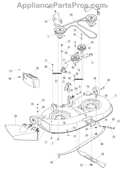 Parts for Yard Machines 13AN771G729 / 2005: Deck Assembly G Parts ...