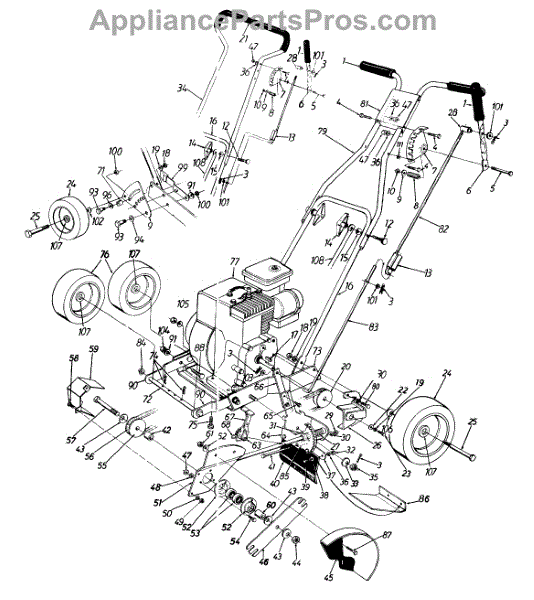 Parts for Yard Machines 25A-588-129 / 1997: Edgers Parts ...