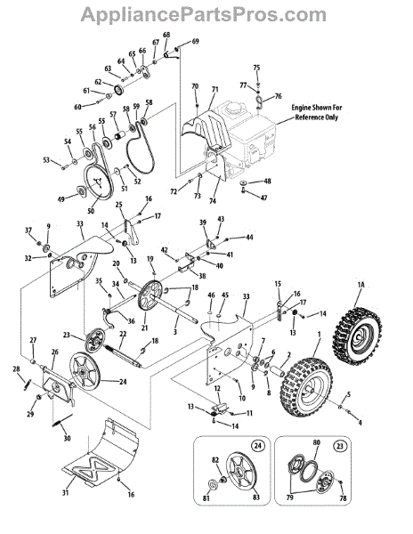 Parts for Yard Machines 31AM63EF700 / 2008: Drive System Parts ...