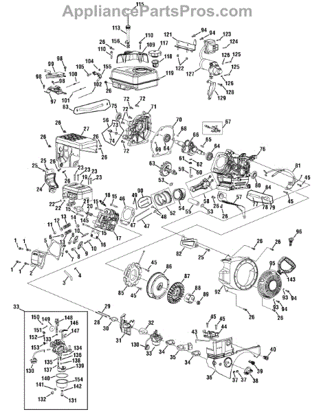 Parts for Yard Machines 31AM63EF700 / 2009: Engine Assembly 370-Sub ...