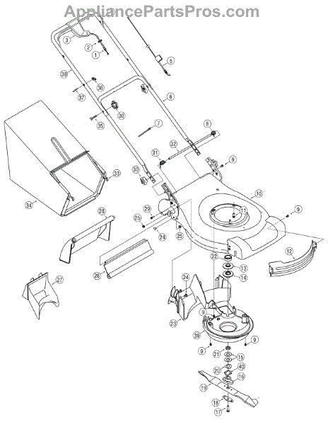 Mtd 749-04206-0637 Upper Handle (AP6052526) - AppliancePartsPros.com